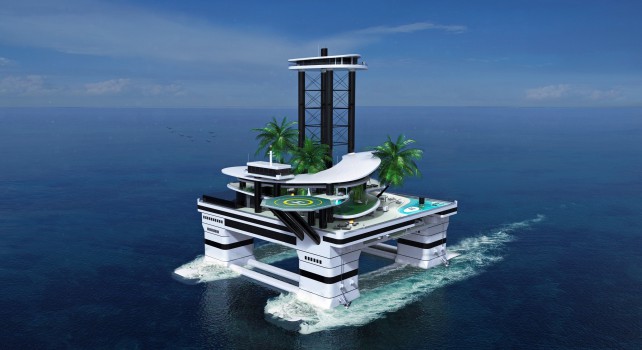 Kokomo Island : Une île flottante privée