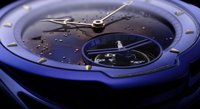 De Bethune DB28 Kind of Blue Tourbillon Meteorite : L’univers à portée de main