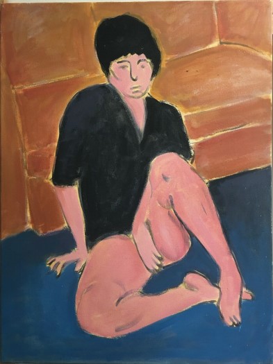 Vassilis H.
Woman with black shirt, 2020
Acrylic on canvas
80 x 60 cm