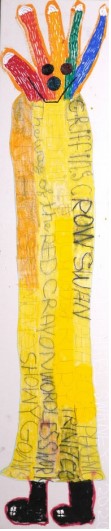 Mike Swaney
Hand Man, 2020
Oil and oil stick on canvas
190 x 40 cm