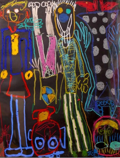 Mike Swaney
Untitled, 2020
Oil crayons on paper
64 x 50 cm