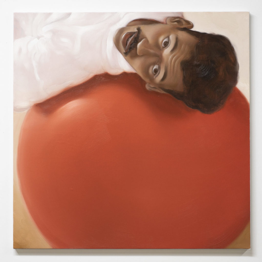 Atlas, Alexis Ralaivao, 2021, Oil on linen, 80 x 80 cm (31 ½ x 31 ½ inches)