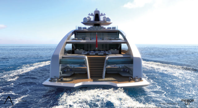 Project Comet : Un yacht de 272 pieds équipé d&rsquo;une piscine avec fond en verre