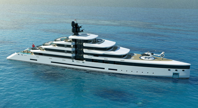 Rodriguez Design « Malena » : Un mégayacht construit tel un gratte-ciel