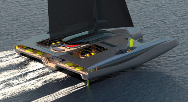 Van Geest Design « Domus » : Un trimaran zéro-émission inspiré de la Rome antique
