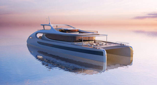 Oneiric : Un catamaran aux lignes futuristes par Rossonari et Zaha Hadid Architects