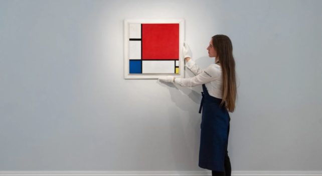 Sotheby&rsquo;s : Record de vente pour la toile « Composition n°II » signée Piet Mondrian adjugée 51 millions de dollars