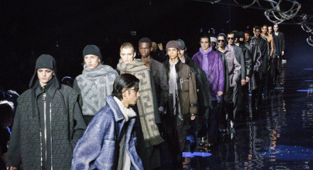 Fendi Homme Automne/Hiver 2023 : L&rsquo;élégance drapée et emmitouflée