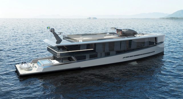 Gravity : Le superyacht pilotable à distance grâce à un avion VTOL