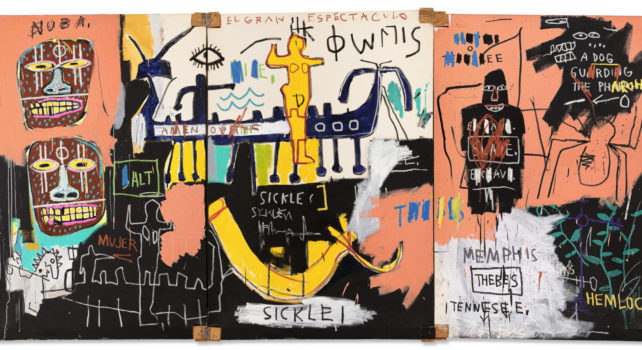 Christie&rsquo;s : « El Gran Espectáculo » signée Jean-Michel Basquiat adjugée pour 67,1 Millions de dollars