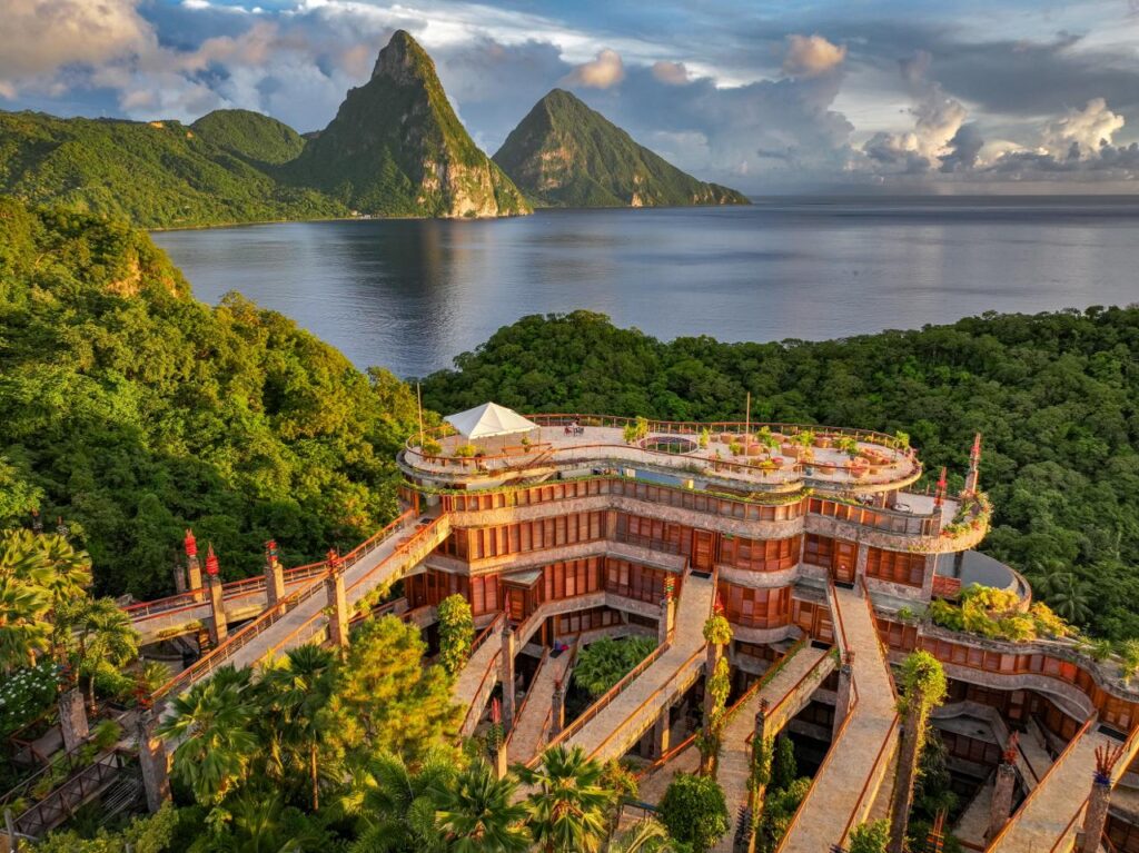 Hôtels de luxe : Jade Mountain Resort 