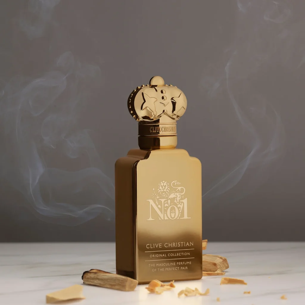 Clive Christian No.1 for Women et for Men, flacons cristal ornés d'un col plaqué or 24 carats
