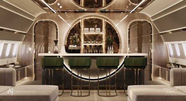 Solrise : Un nouvel art de vivre à bord d’un Jet Privé BBJ 787-8 signé Natalie Rodríguez