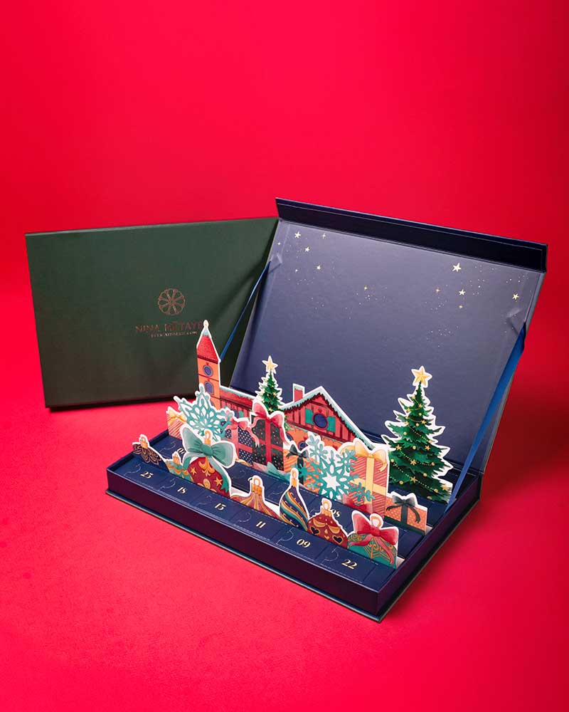 LIHAO Calendrier de l'Avent Vide à Remplir Soi Meme 2026, 24 Boîtes Sacs Papier pour Cadeau Noël Bonbons Chocolats Biscuits Jouets- 6x 6 x 6cm