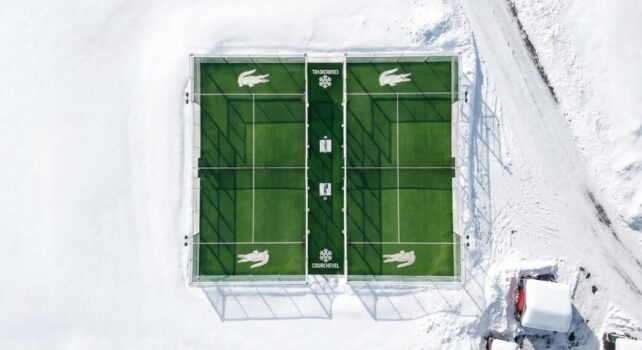 À Courchevel, Lacoste donne de l’altitude au padel