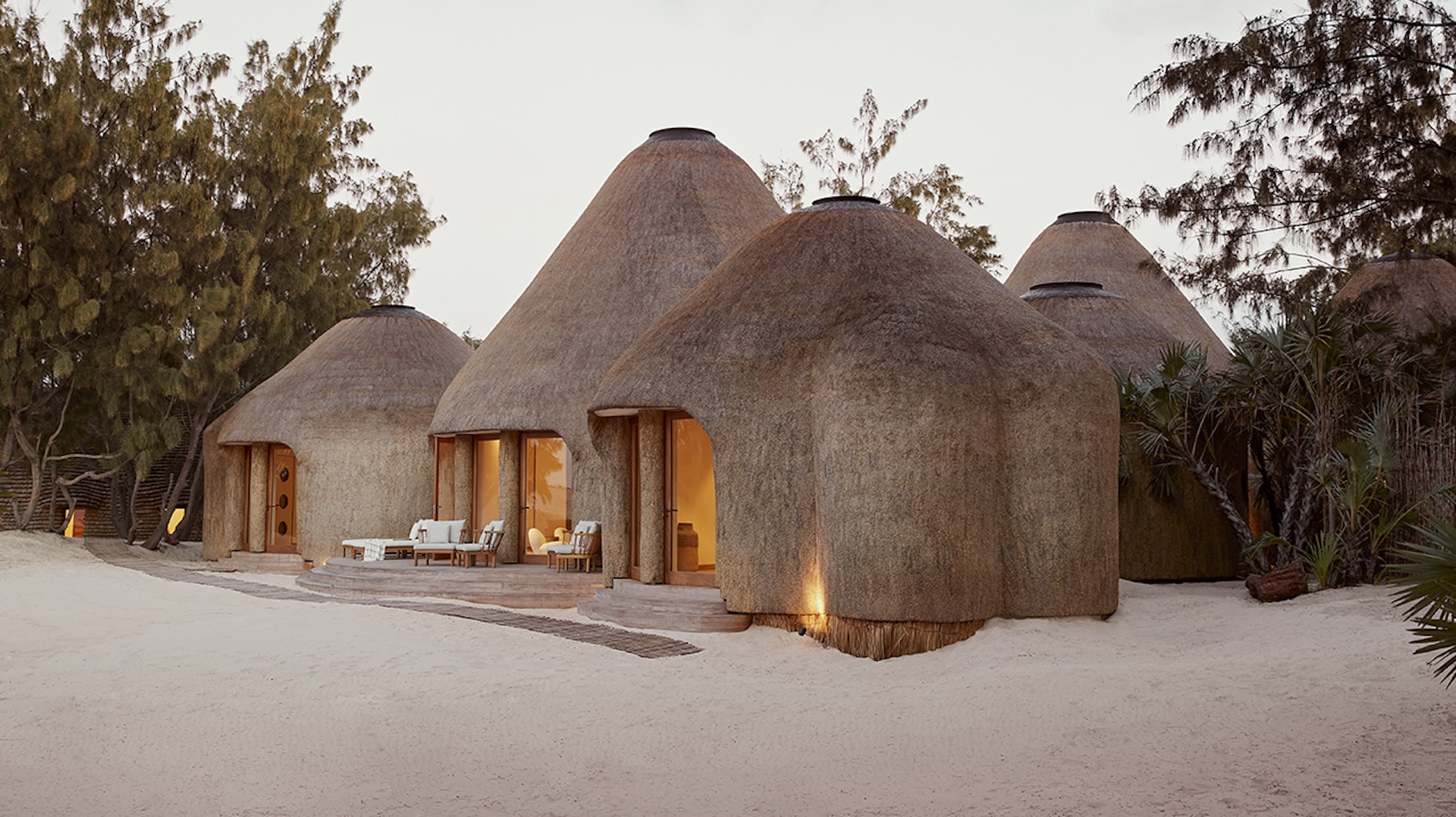 Piscine privée d'une résidence de Kisawa Sanctuary face à l'océan Indien