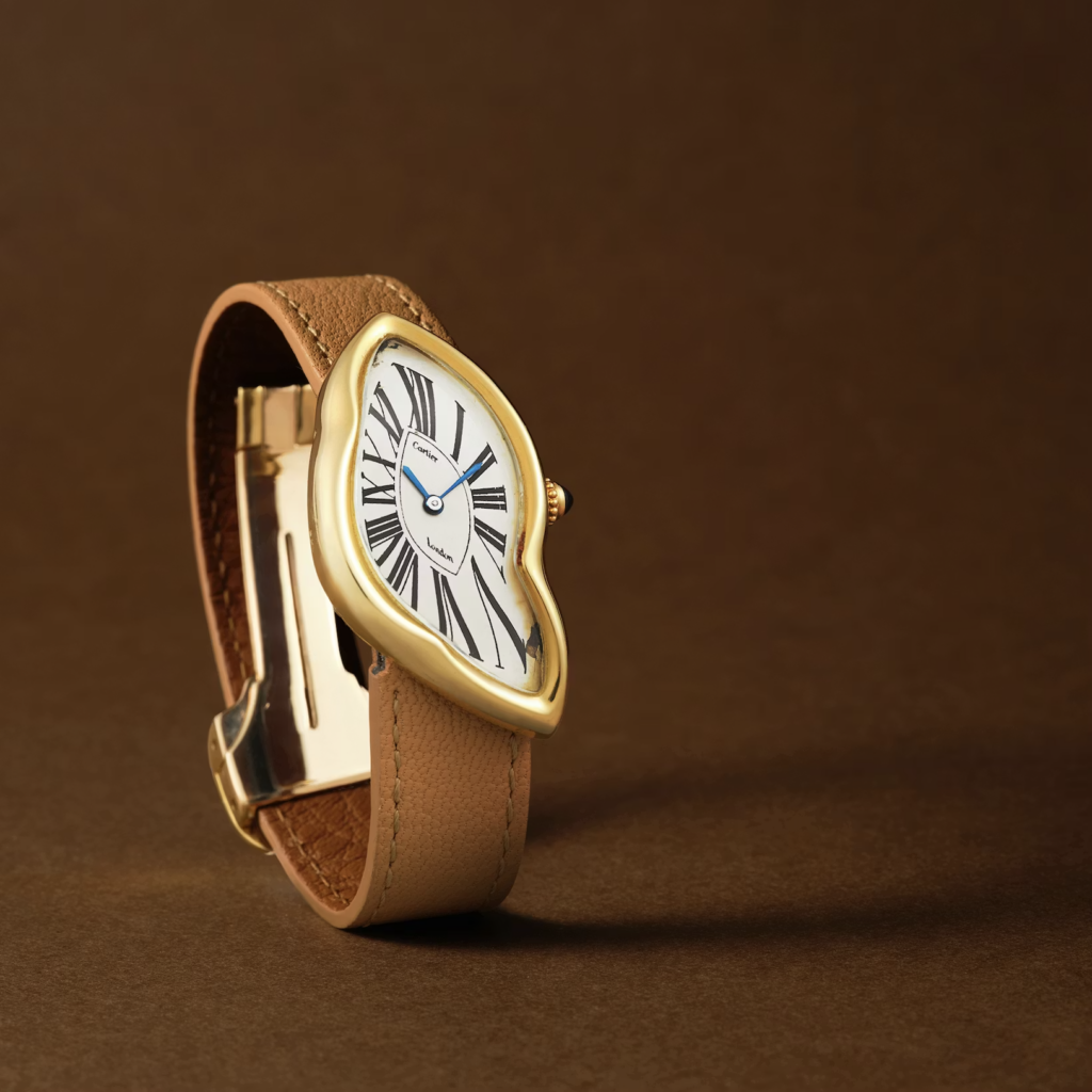 Une Cartier London Crash 1987 — l'une des trois seules connues — pulvérise le record mondial de la montre Cartier la plus chère aux enchères : 2 millions de dollars chez Sotheby's Hong Kong.