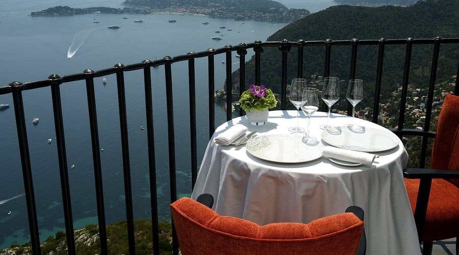 Le restaurant vue sur mer, Château Eza.