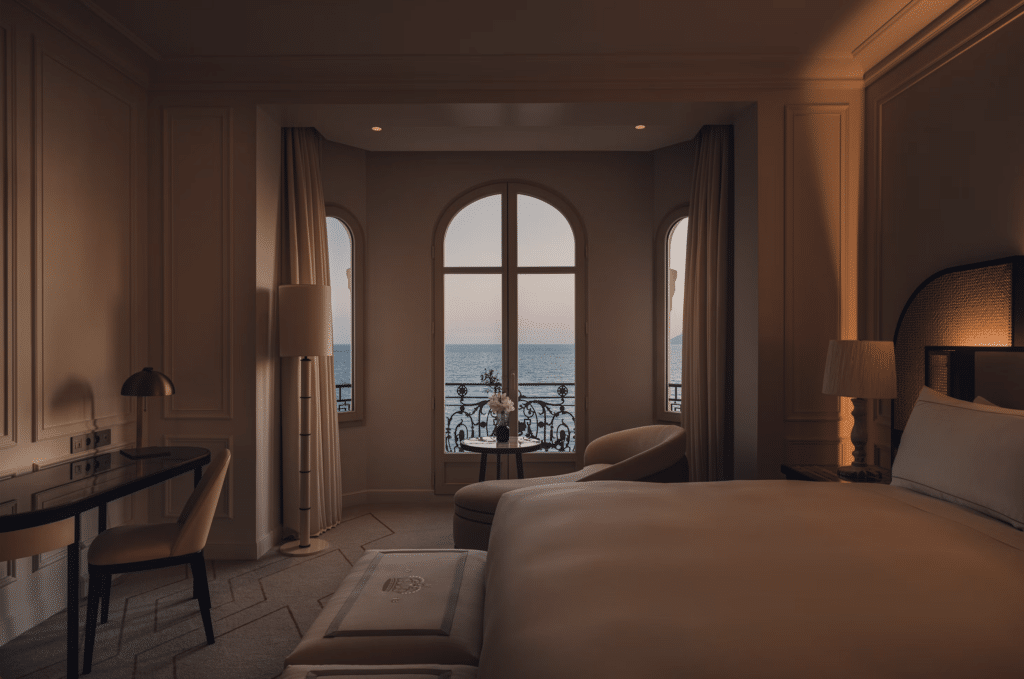 Une chambre du Carlton hôtel, Cannes.