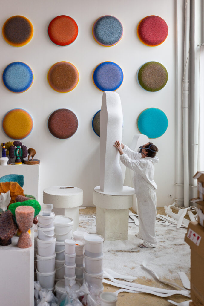 Vincent Beaurin dans son atelier 