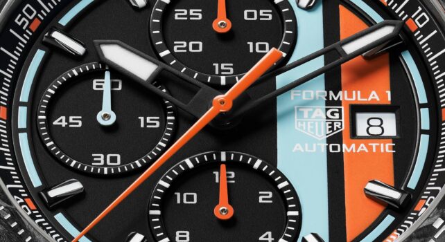TAG Heuer Formula 1 Automatic Chronograph x Gulf : la course en bleu et orange