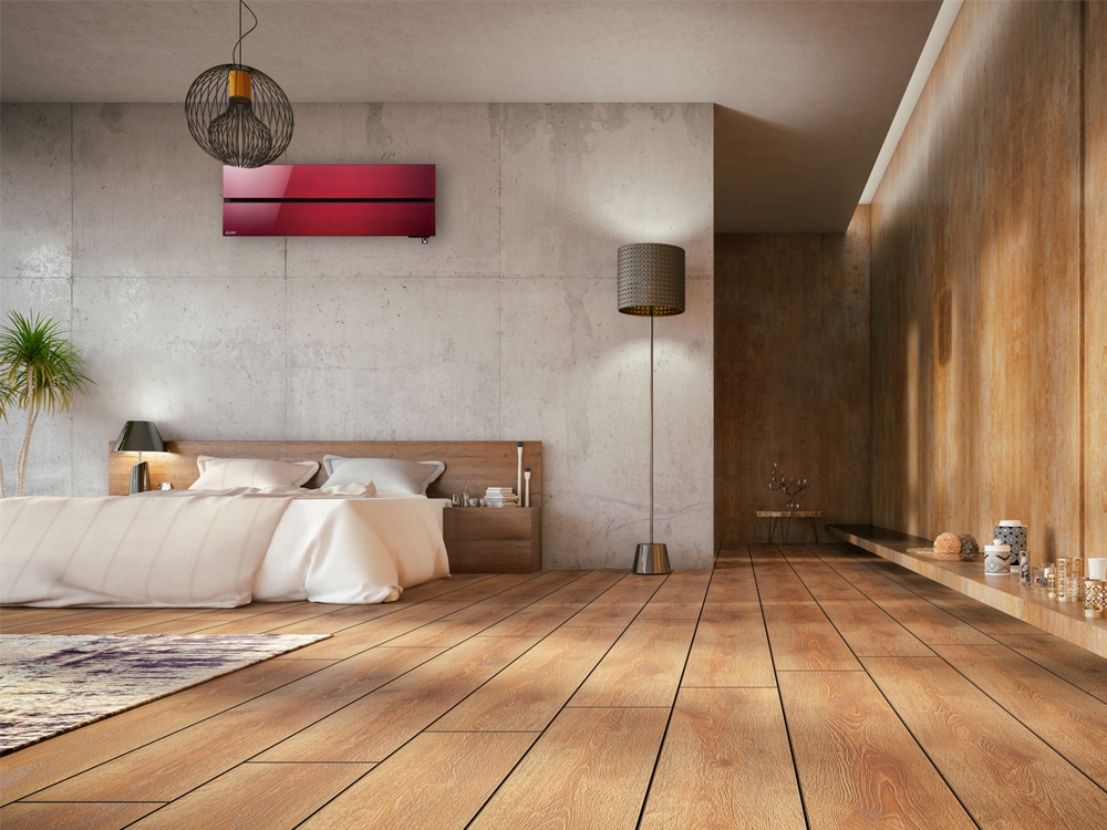 climatiseurs de luxe Mitsubishi Electric MSZ-LN (Kirigamine Style) dans un intérieur