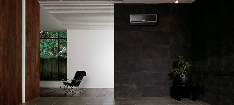 Mitsubishi Electric Kirigamine Zen installé dans un intérieur