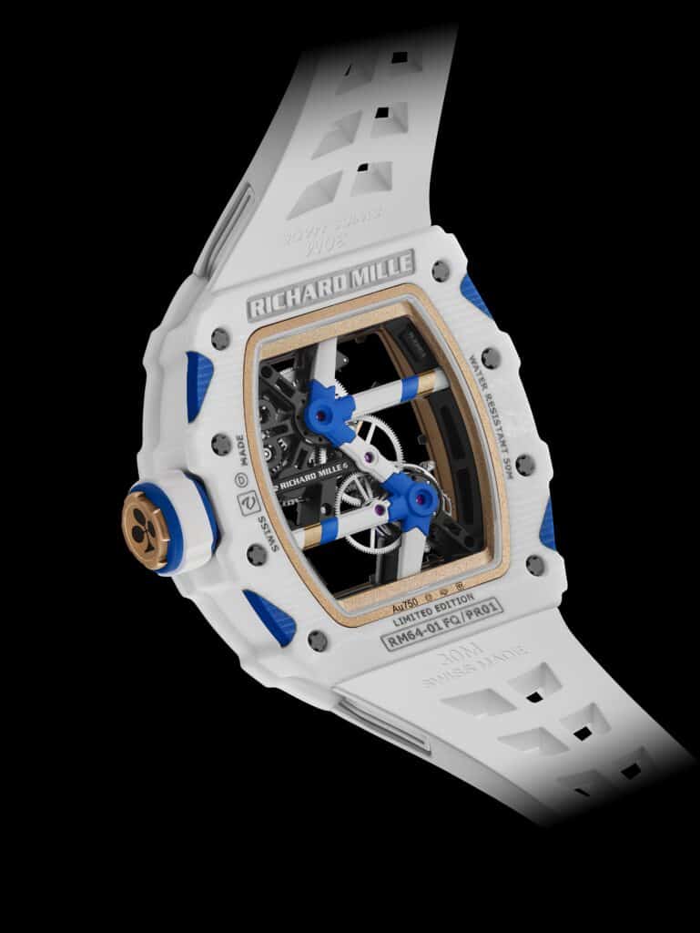 RM 64-01 Tourbillon Colnago : face arrière