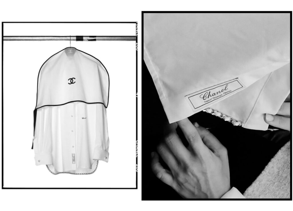 Chemise Chanel par Charvet