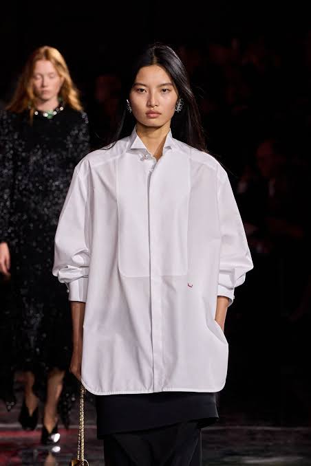 Chemise Chanel sous Matthieu Blazy par Charvet