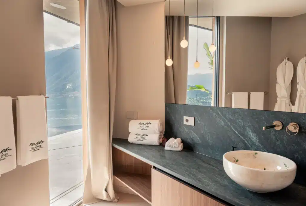 Salle de bain Miralago Lac de Côme Villa d'Este 