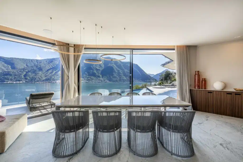 Salle à manger Miralago Lac de Côme Villa d'Este 