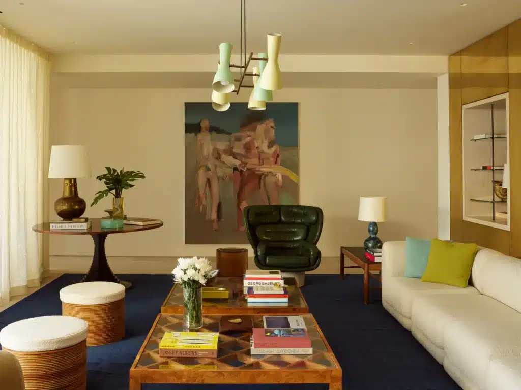 Salon intérieur Villa Art Déco Key Biscayne