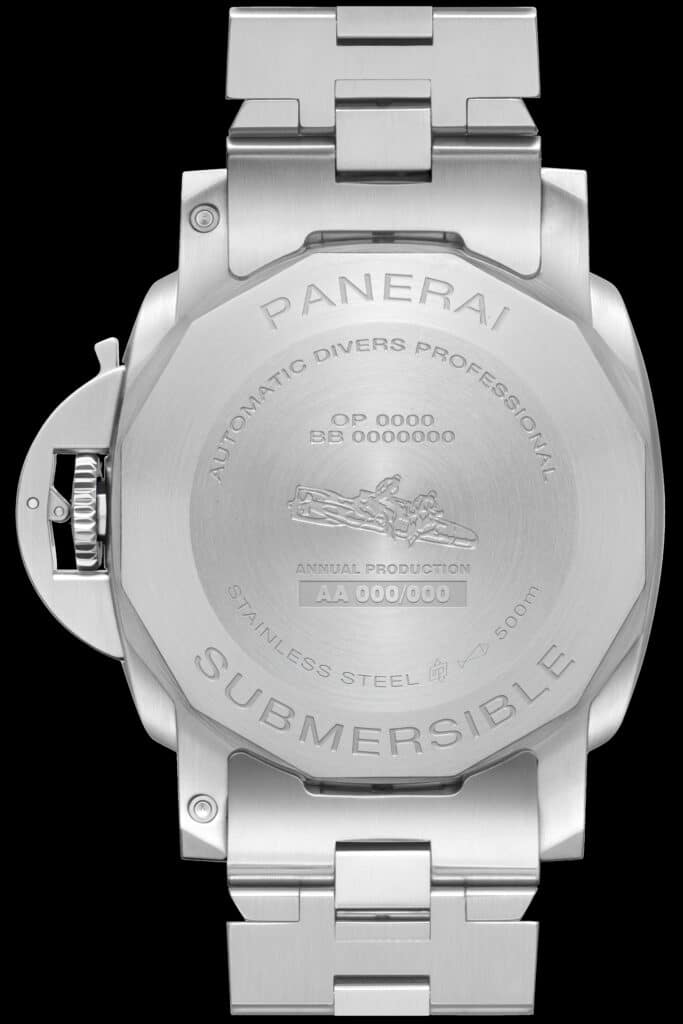 Panerai Submersible PAM01756 : fond de boîte