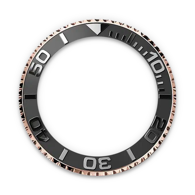 La lunette de la Rolex Yacht-Master 40 Everose