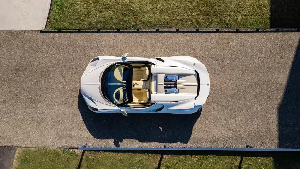 Bugatti W16 Mistral top view