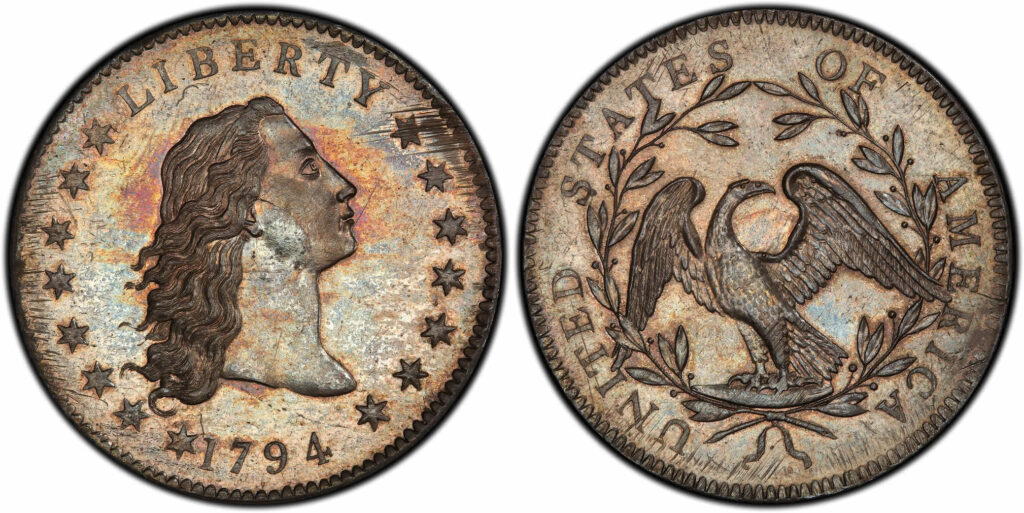 Pi&egrave;ces de monnaie les plus ch&egrave;res : Le dollar &laquo;&nbsp;Flowing Hair&nbsp;&raquo; 1794