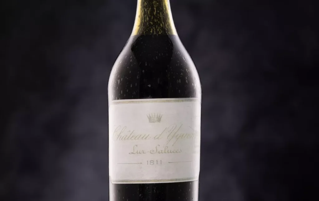 bouteilles de vin les plus chères du monde : Cha^teau d'Yquem 1811