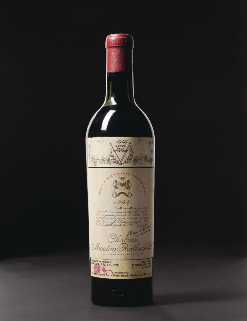 bouteilles de vin les plus chères du monde : Château Mouton Rothschild 1945