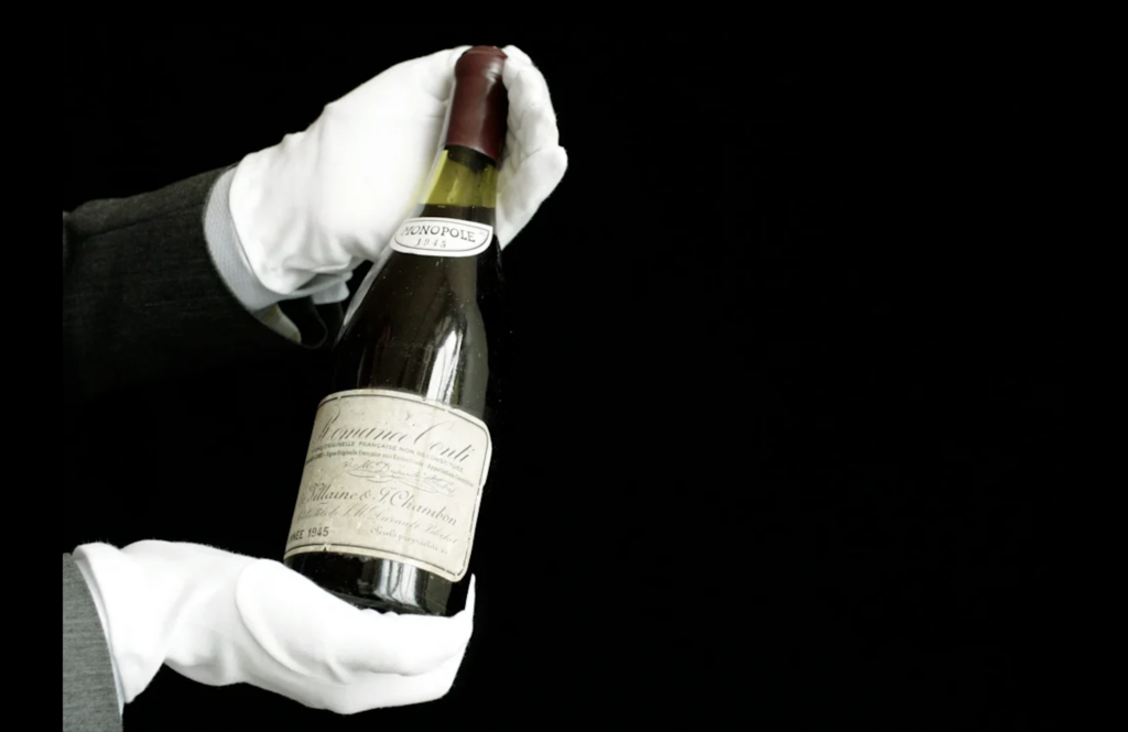 bouteilles de vin les plus chères du monde : Romanée-Conti 1945