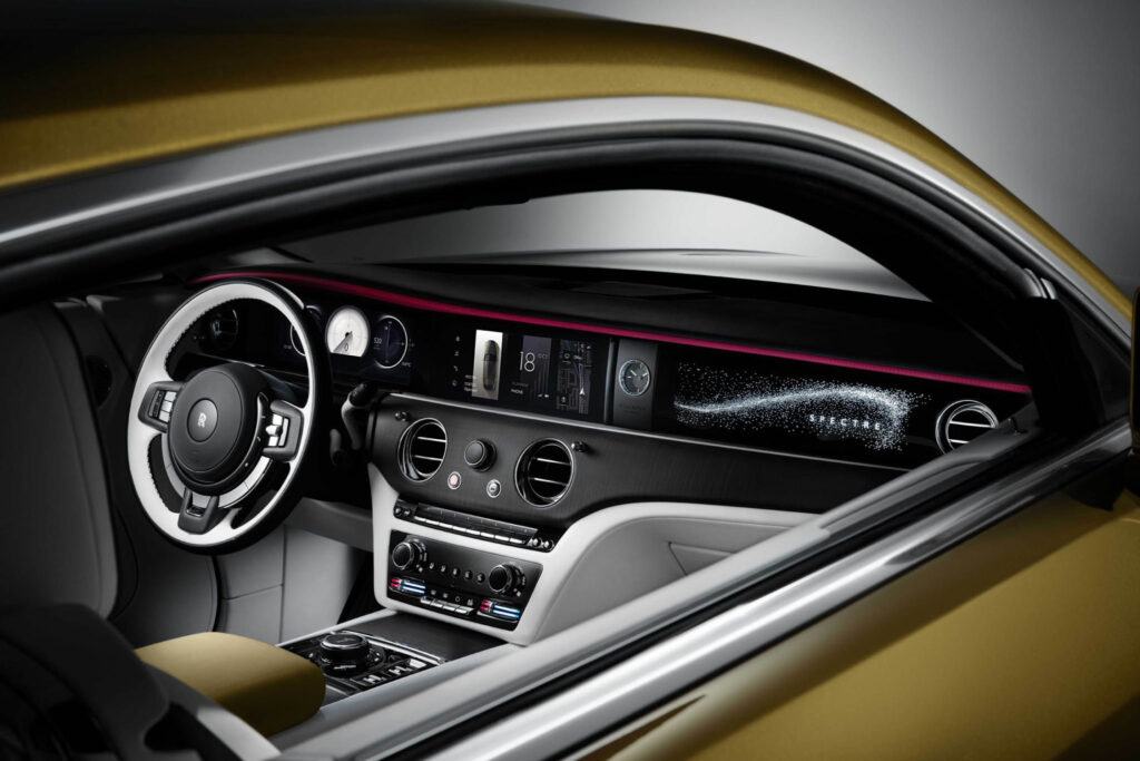 Int&eacute;rieur de la Rolls-Royce Spectre
