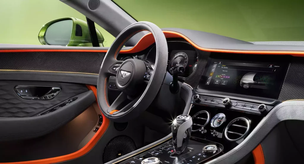 int&eacute;rieur de la Bentley Continental GT Speed