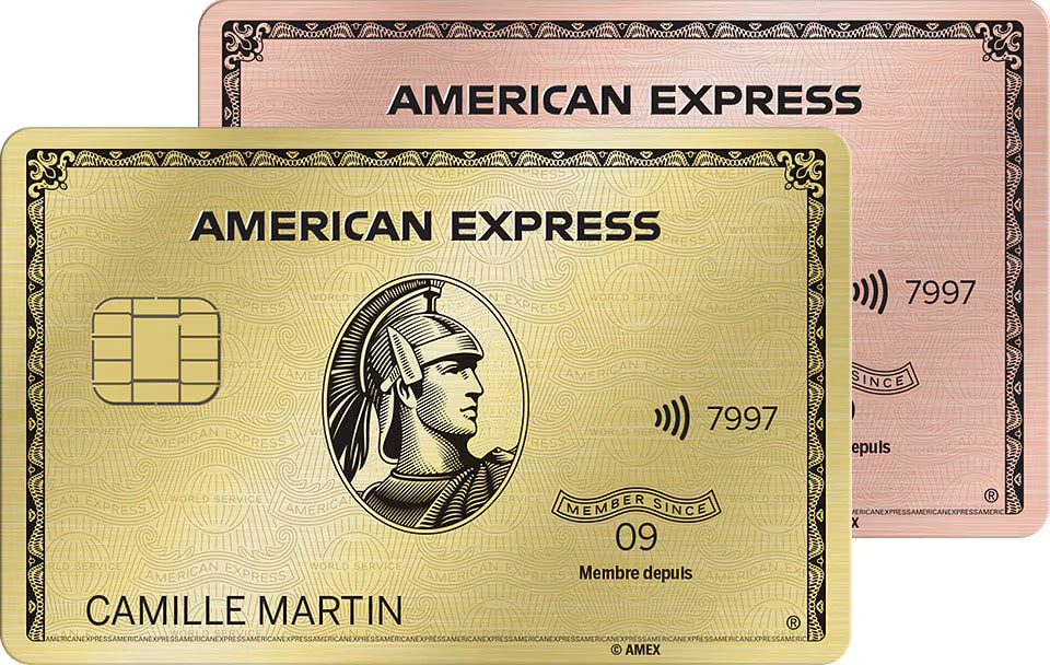 cartes de cr&eacute;dit de luxe : Gold American Express