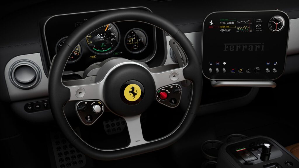 Intérieur de la Ferrari Luce