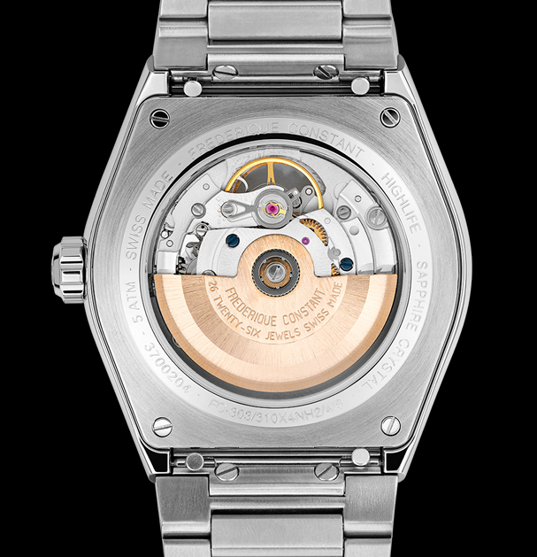 Plus belles montres de luxe à moins de 2000 euros : Frédérique Constant Highlife Automatic COSC (mouvement)