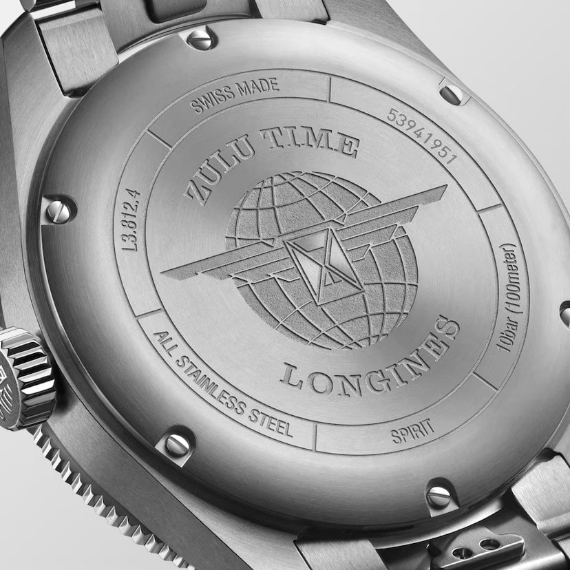 Longines Spirit Zulu Time : fond de boîte (arrière)