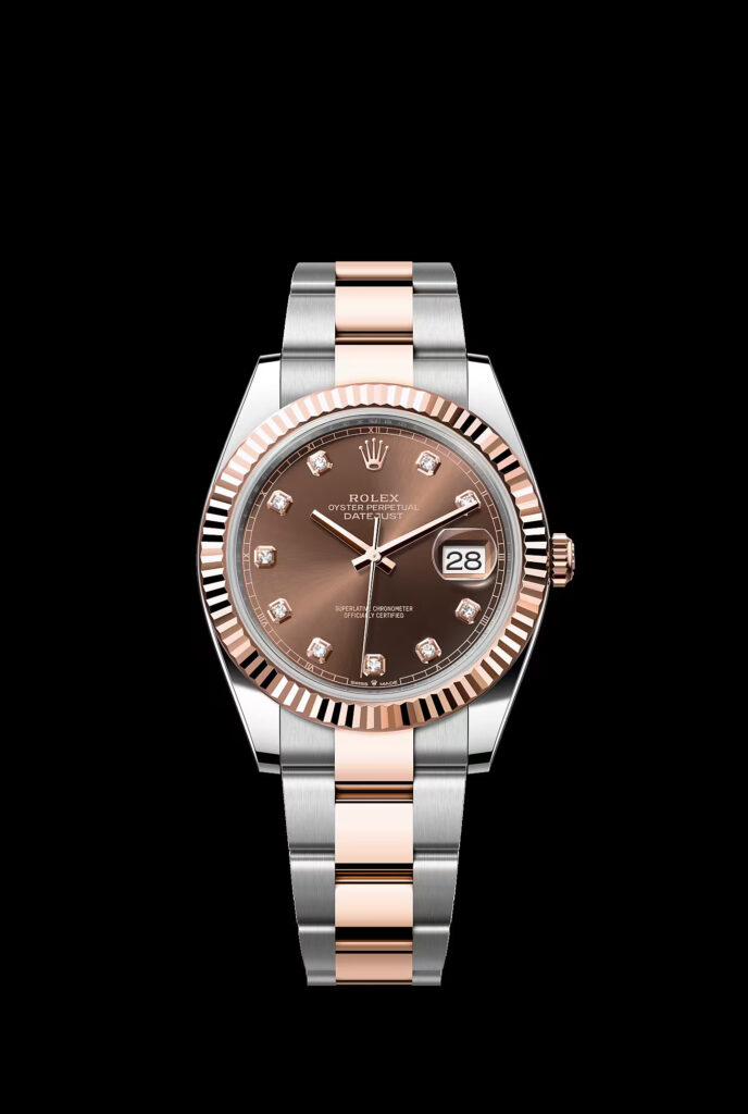 montres de luxe à moins de 50000 euros : Rolex Datejust 41 Rolesor Everose