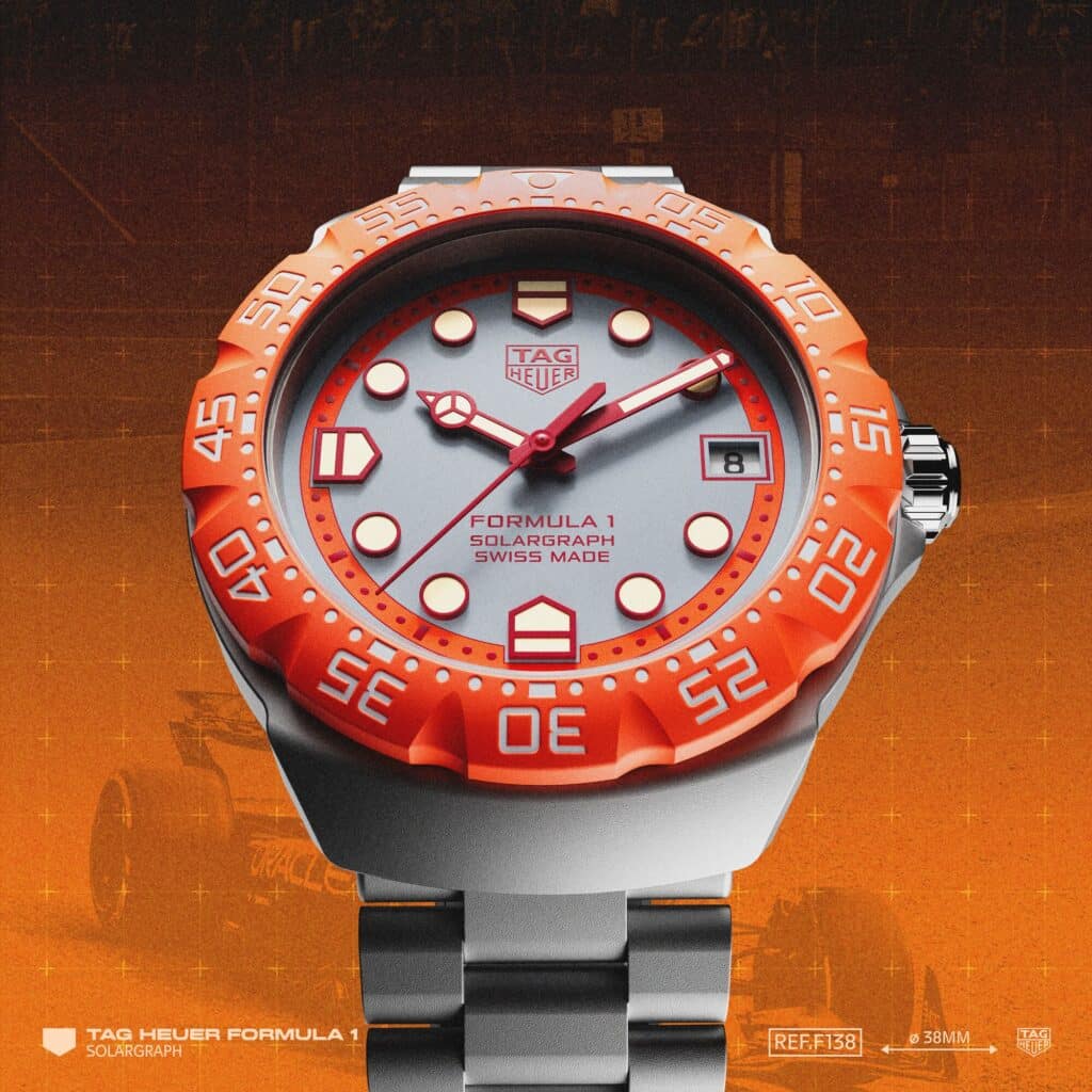 TAG Heuer Formula 1 Solargraph et son cadran solaire