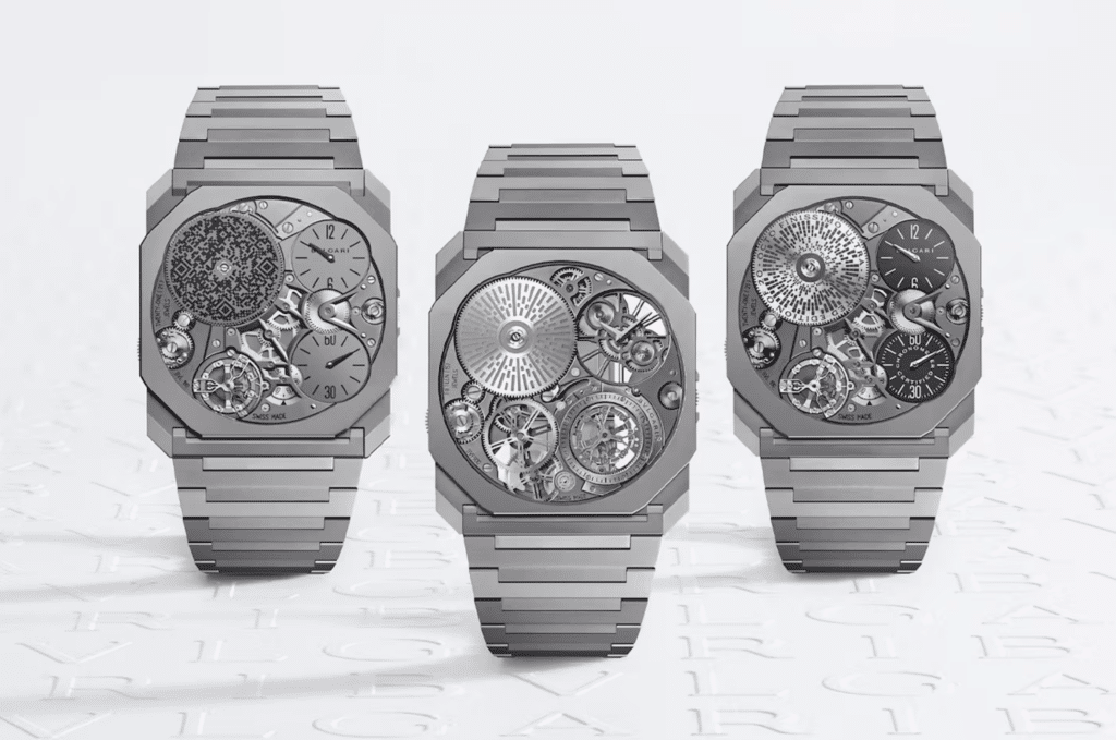 Les 10 Plus Belles Montres de Luxe à Moins de 1 000 000 € : Bulgari Octo Finissimo Ultra Tourbillon Platine