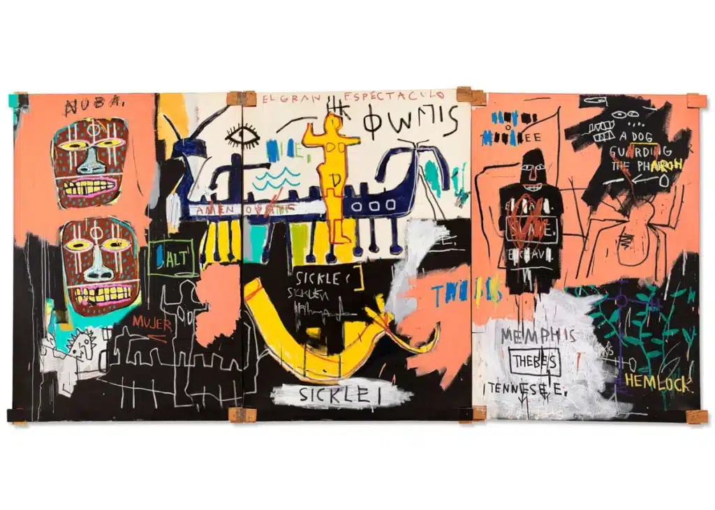 tableaux Basquiat les plus chers : El Gran Espectaculo (The Nile), 1983 : 58,1 millions d'euros (67,1 millions de dollars)